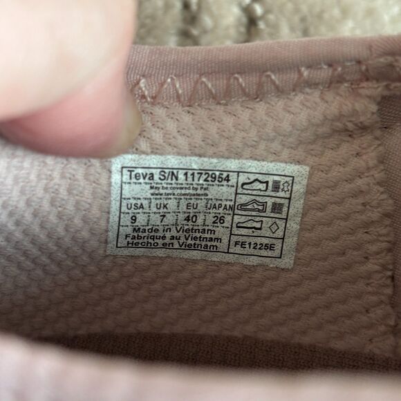 Teva Hurricane Daybreaker Slip On Shoe Women's 9 Deep mahogany/ Rose smoke EUC - Picture 5 of 7